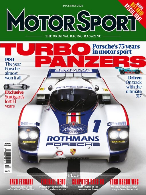 Cover image for Motor Sport Magazine